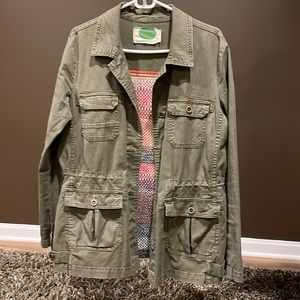 Anthropologie green jacket size small!